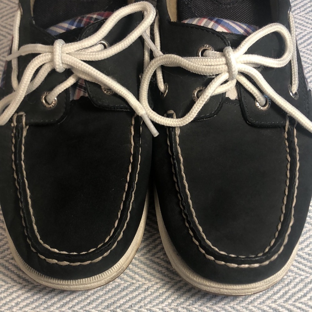 SPERRY Women’s Top Siders 9.5 M Navy & Plaid USED Good Condition - Picture 8 of 16